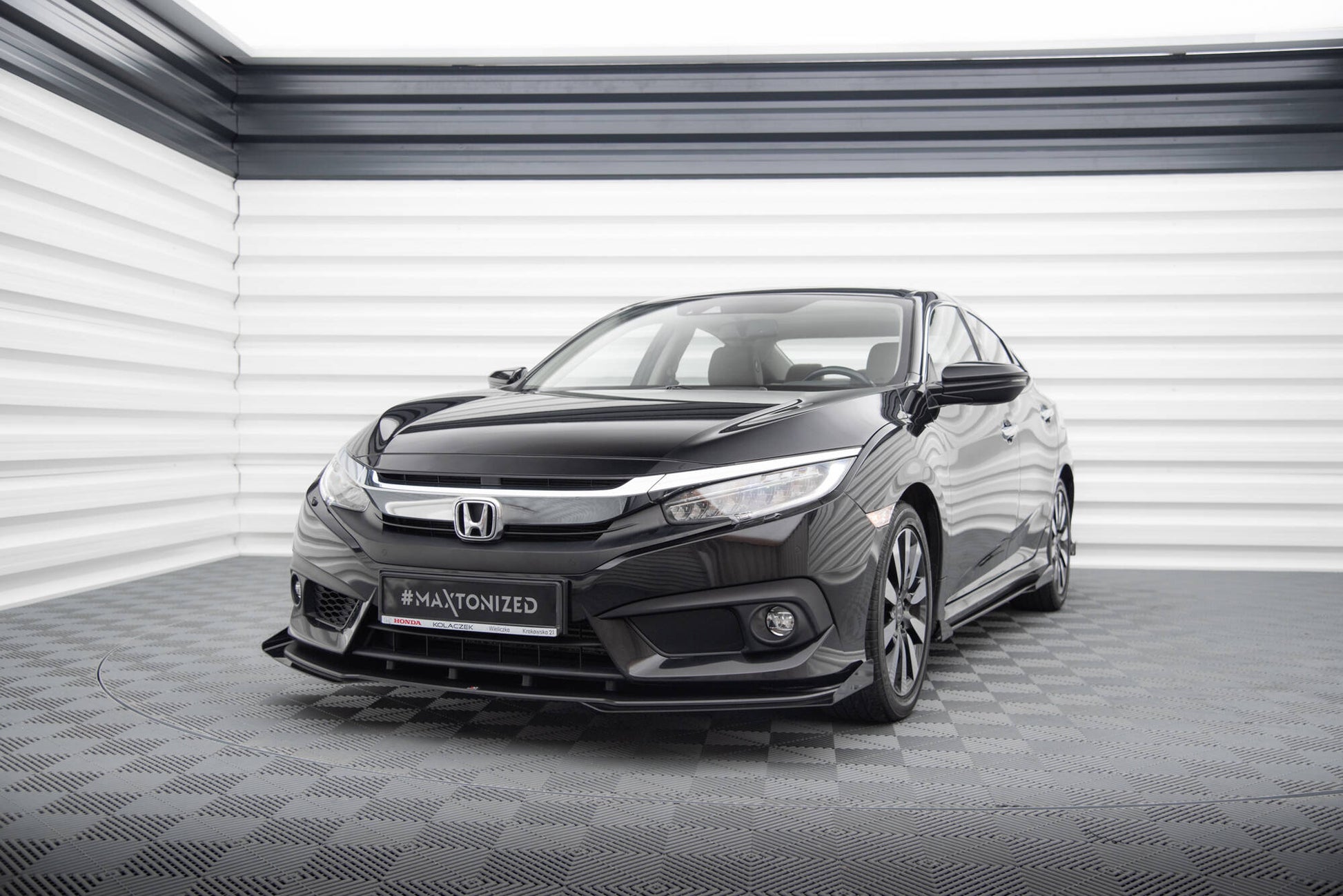 Street Pro Front Splitter + Flaps Honda Civic Sedan Mk10