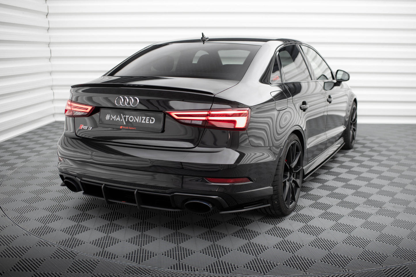 Street Pro Rear Side Splitters Audi RS3 Sedan 8V Facelift