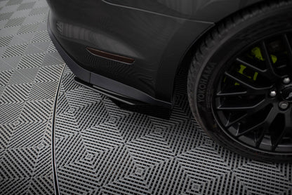 Street Pro Rear Side Splitters + Flaps Ford Mustang GT Mk6