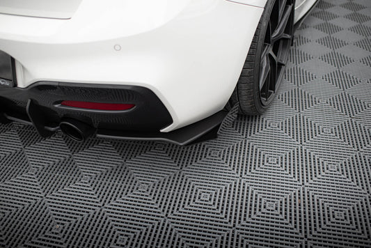 Street Pro Rear Side Splitters V.2 + Flaps for BMW 1 F20 M140i