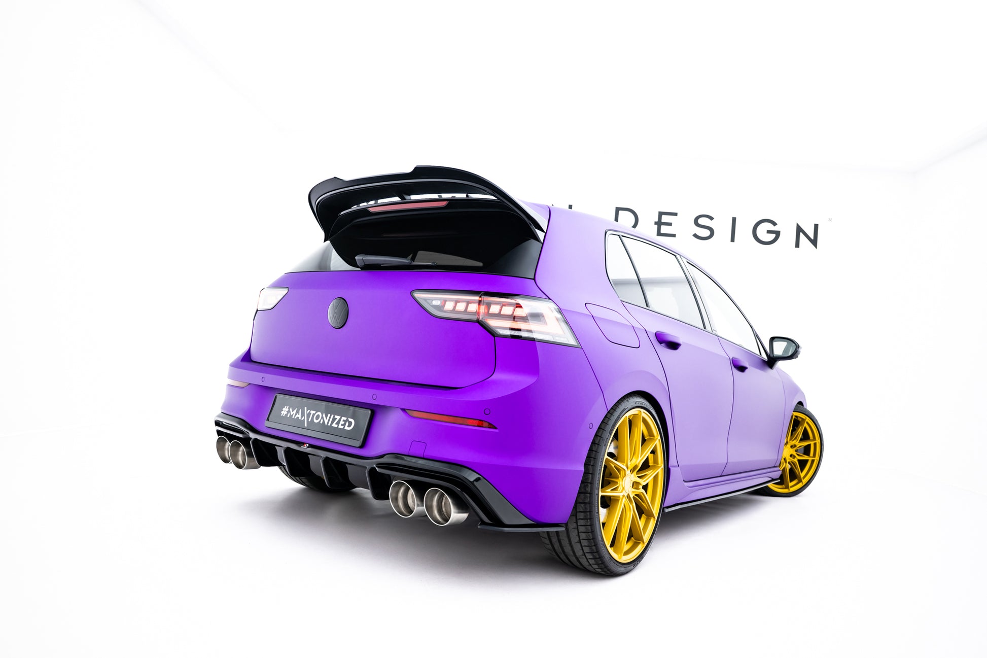 Street Pro Rear Side Splitters V.2 Volkswagen Golf R Hatchback Mk8 / Mk8 Facelift