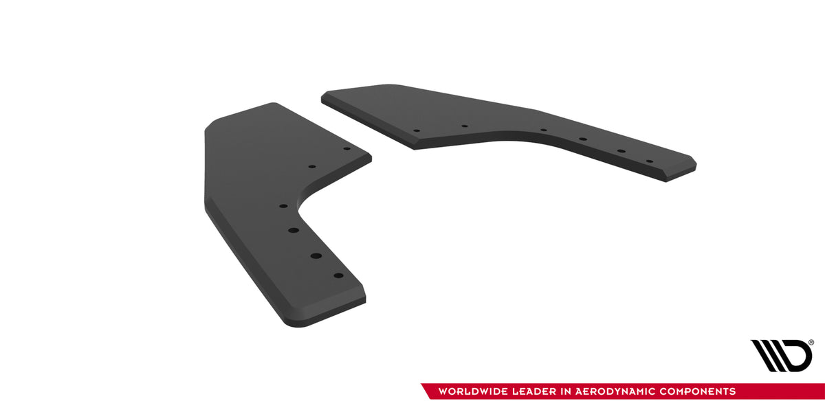 Street Pro Rear Side Splitters V.2 Volkswagen Golf R Hatchback Mk8 / Mk8 Facelift