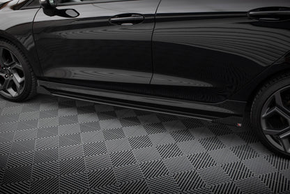 Street Pro Side Skirts Diffusers + Flaps Ford Fiesta  ST / ST-Line Mk8