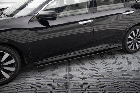 Street Pro Side Skirts Diffusers + Flaps Honda Civic Mk10