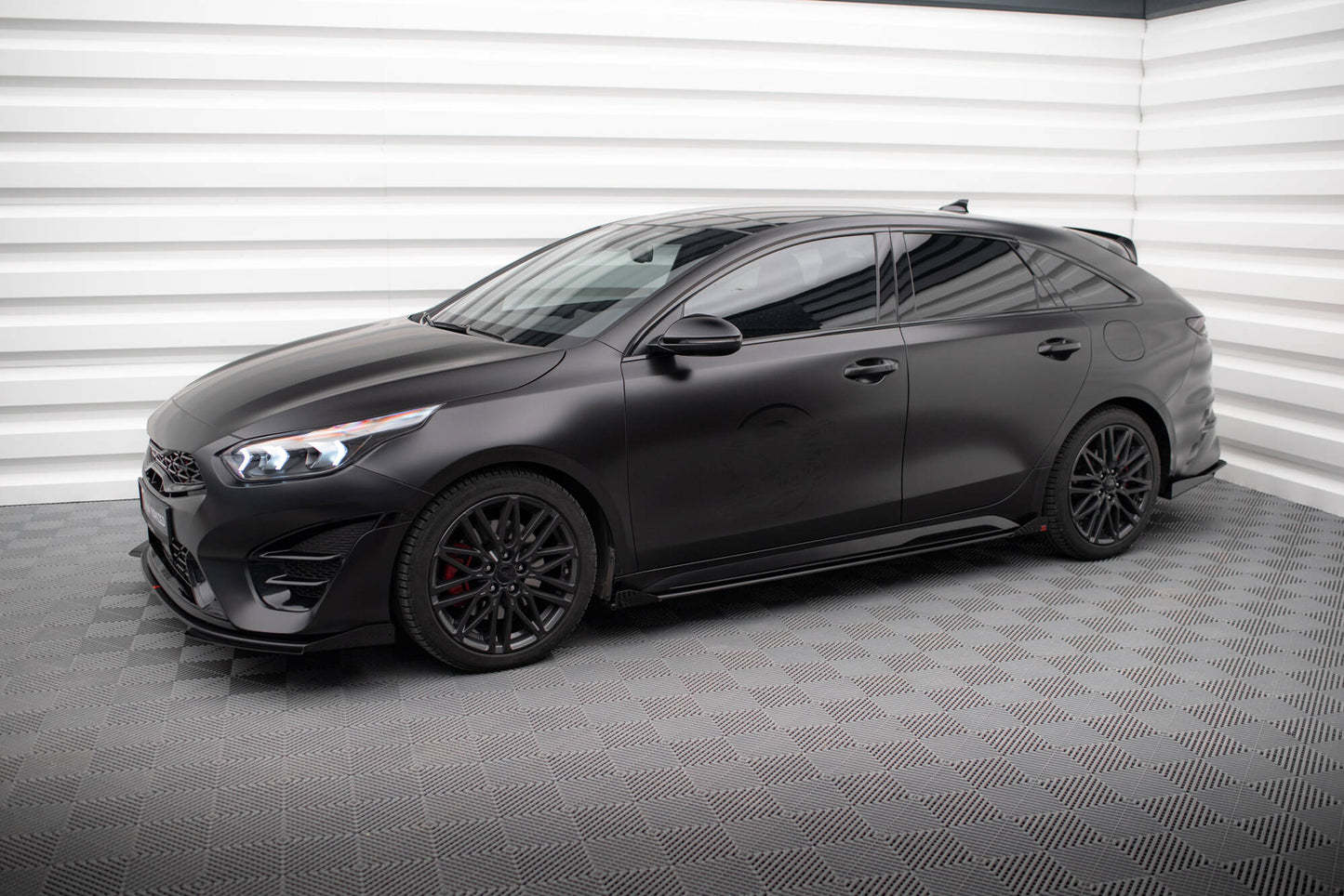 Street Pro Side Skirts Diffusers + Flaps Kia Proceed GT / GT-Line Mk1 Facelift / Ceed GT Mk3 Facelift
