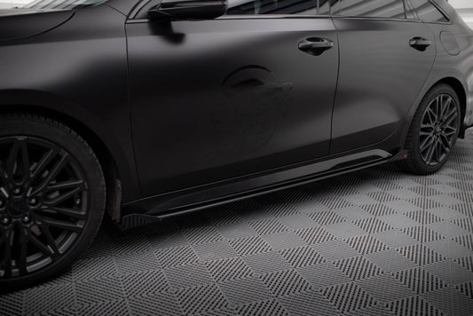 Street Pro Side Skirts Diffusers + Flaps Kia Proceed GT / GT-Line Mk1 Facelift / Ceed GT Mk3 Facelift