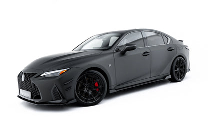 Street Pro Side Skirts Diffusers + Flaps Lexus IS 500 Mk3 Facelift 2 (XE30)
