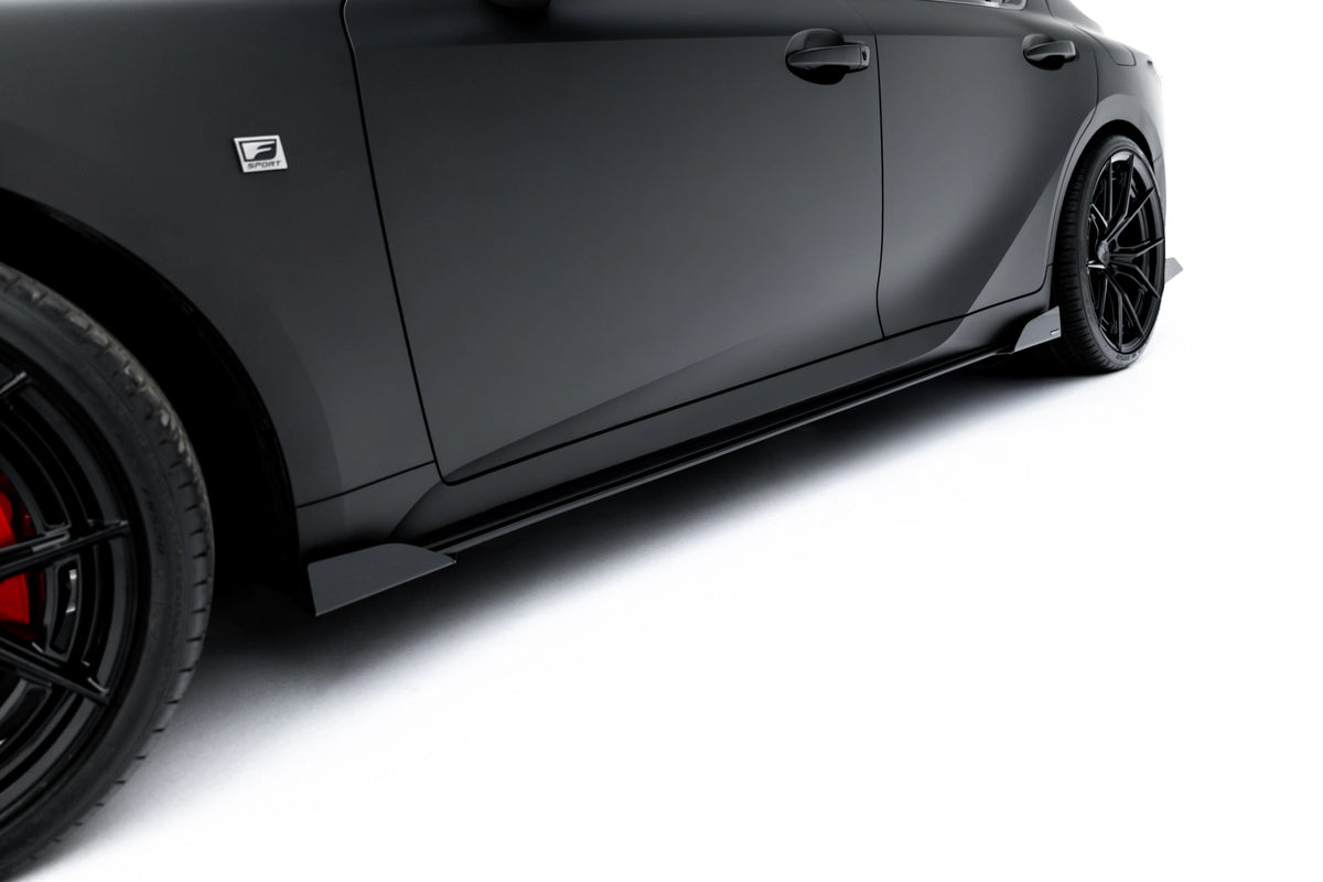 Street Pro Side Skirts Diffusers + Flaps Lexus IS 500 Mk3 Facelift 2 (XE30)