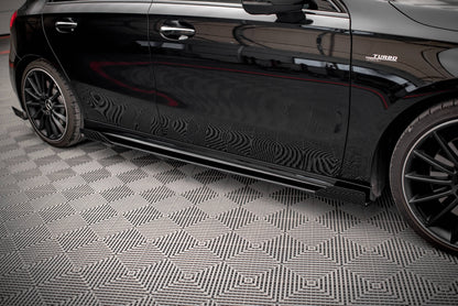 Street Pro Side Skirts Diffusers + Flaps Mercedes A35 AMG / AMG-Line Aero Pack W177