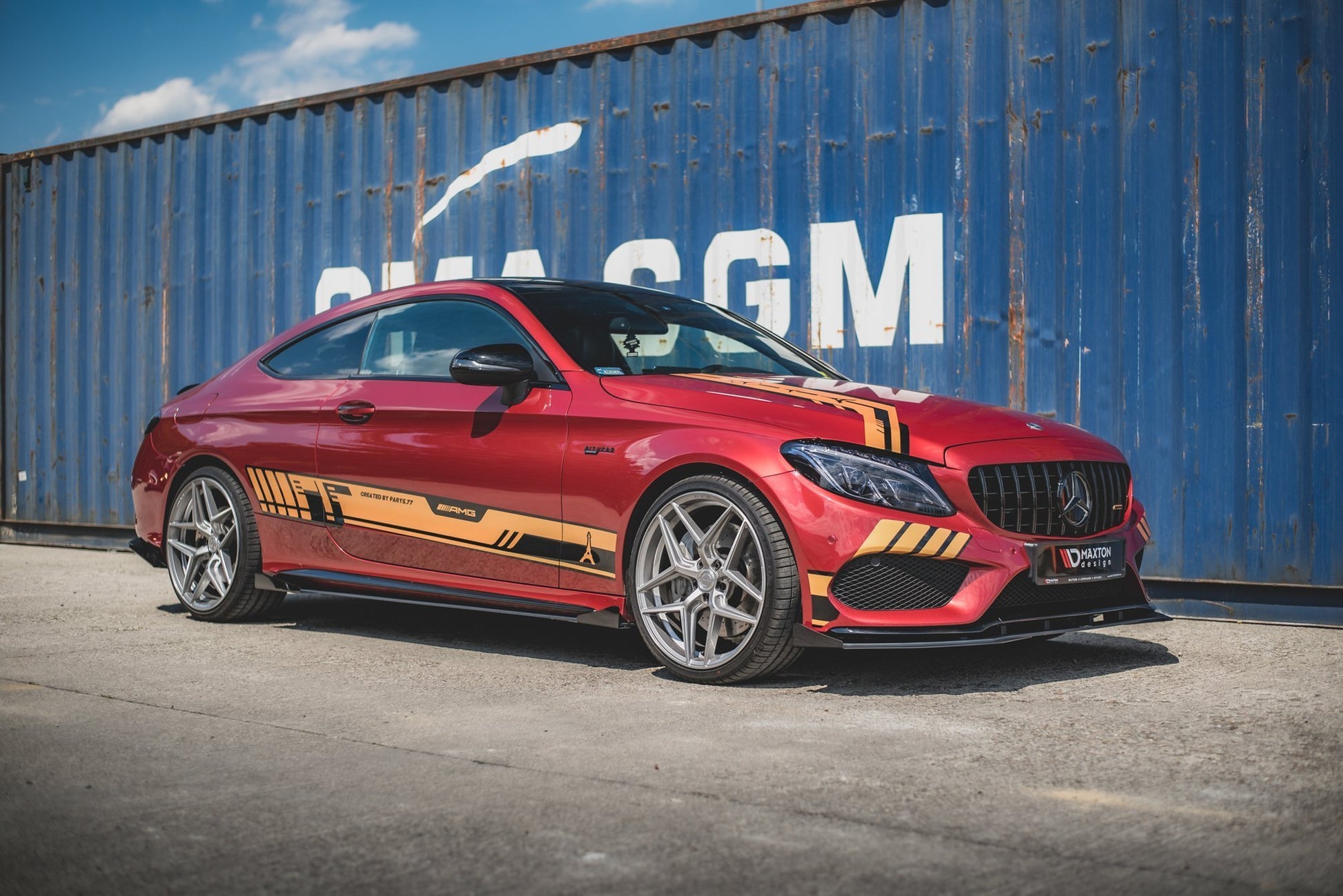 Street Pro Side Skirts Diffusers + Flaps Mercedes-AMG C43 / AMG-Line Coupe C205