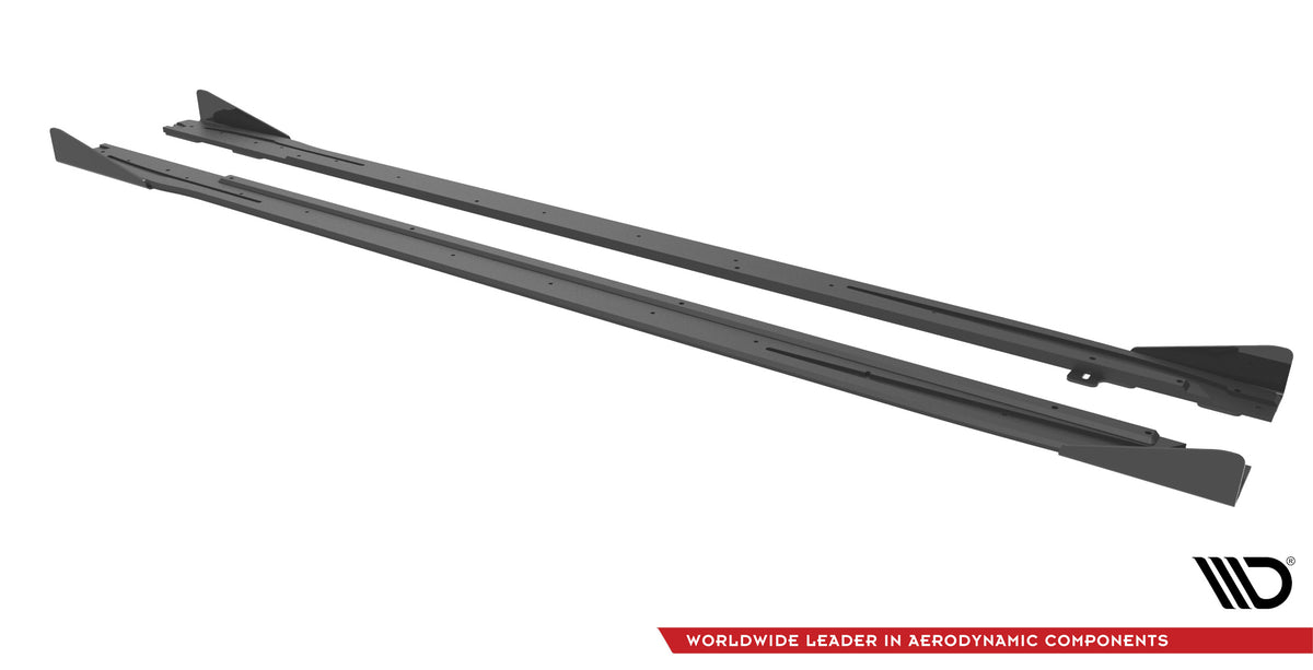 Street Pro Side Skirts Diffusers + Flaps V.1 Audi S3 / A3 S-Line 8Y / 8Y Facelift