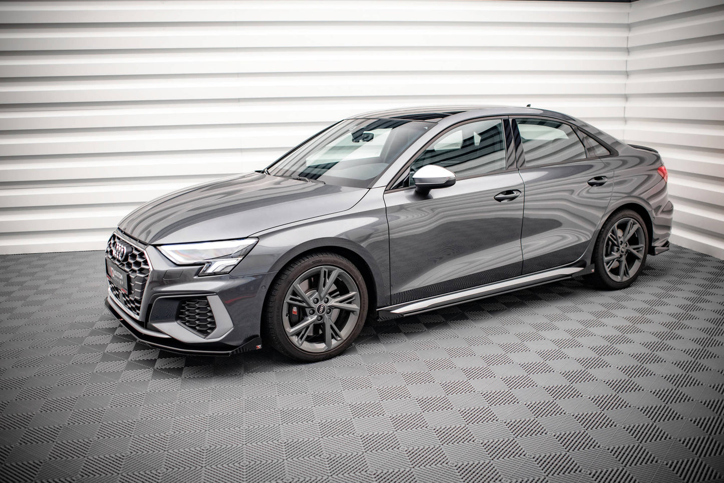 Street Pro Side Skirts Diffusers + Flaps V.1 Audi S3 / A3 S-Line 8Y / 8Y Facelift