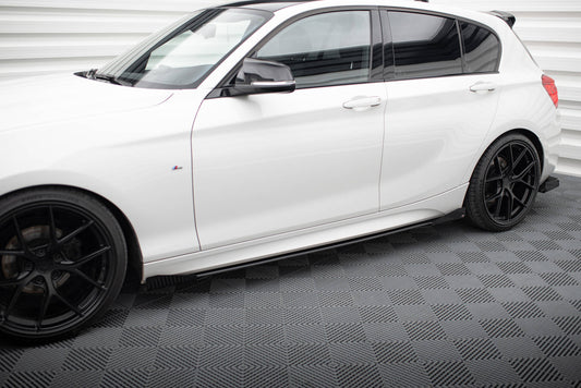 Street Pro Side Skirts Diffusers V.2 + Flaps for BMW 1 F20 M135i / M140i / M-Pack